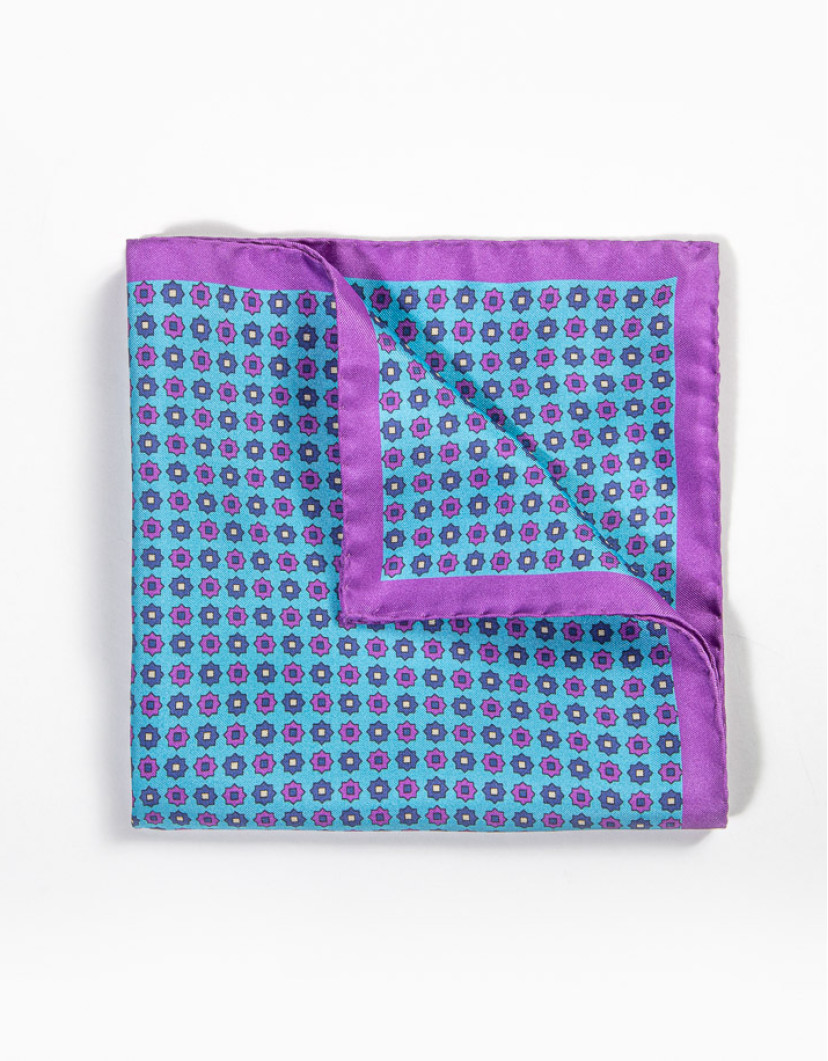 Patrick Hellmann Collection 100% Silk Light Blue Purple image