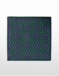 Patrick Hellmann Collection Blue With Green 100% Silk thumbnail 3