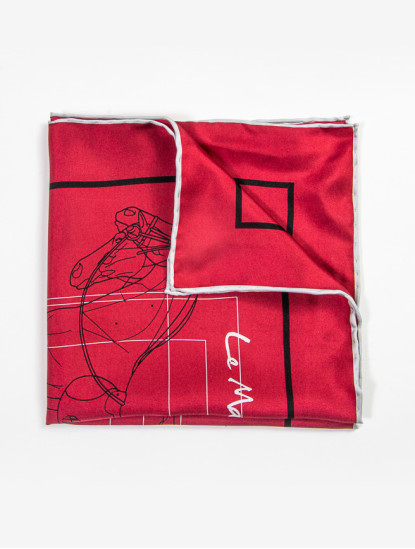 Patrick Hellmann CollectionBordo Pocket Square 100% Silkimage659