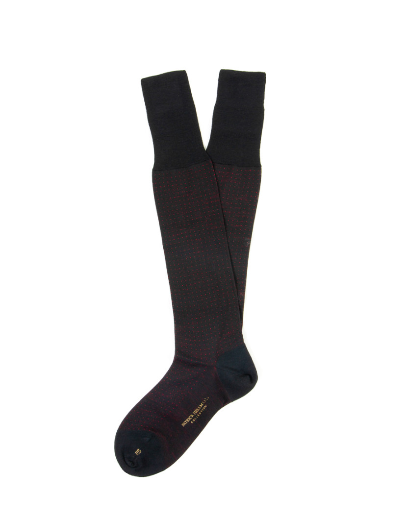 Patrick Hellmann Collection Socks With small Red Dots  image