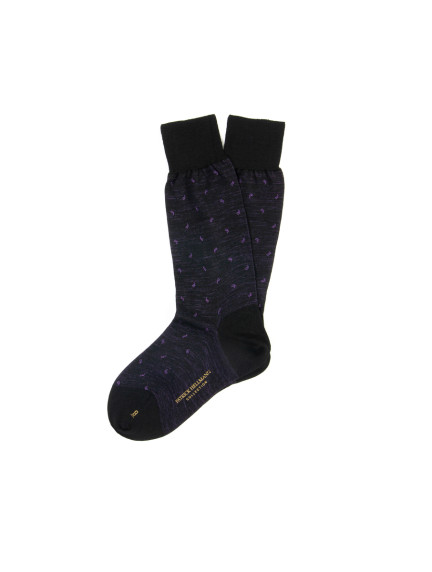 Patrick Hellmann CollectionBlack With Purple Socks image685