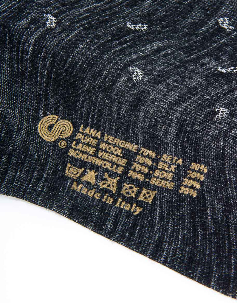 Patrick Hellmann Collection Black And Grey Socks  image