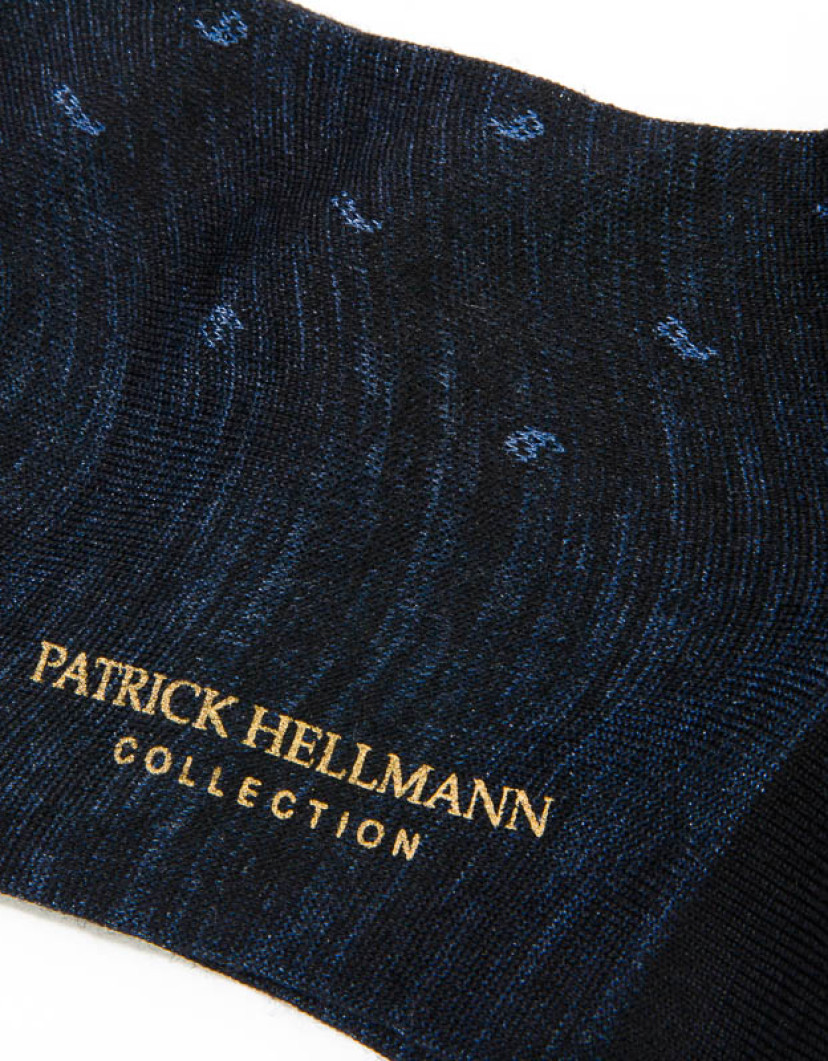 Patrick Hellmann Collection Black And Blue Socks image