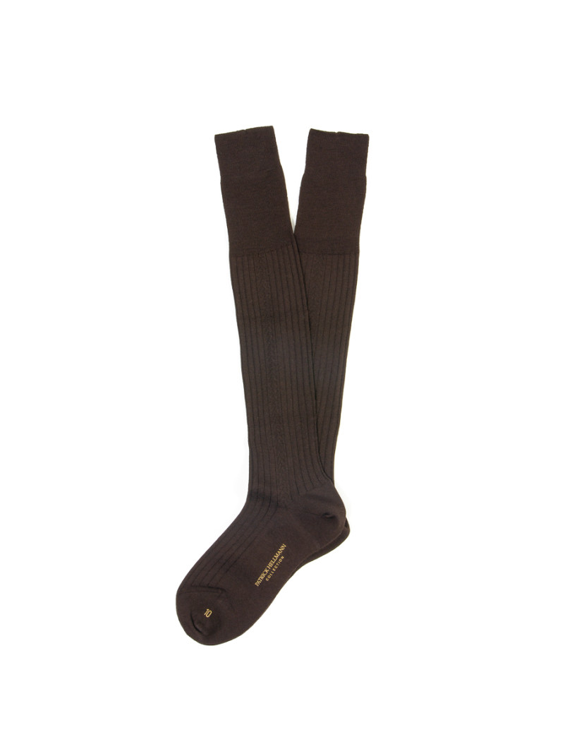 Patrick Hellmann Collection Brown Wool Socks  image