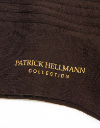 Patrick Hellmann Collection Brown Wool Socks  thumbnail 2