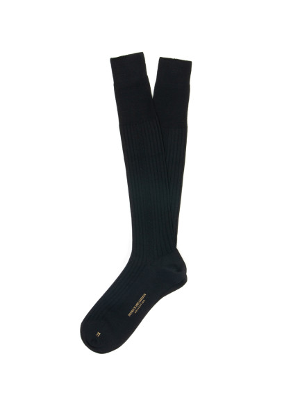 Patrick Hellmann CollectionNavy Blue Wool Socks image689