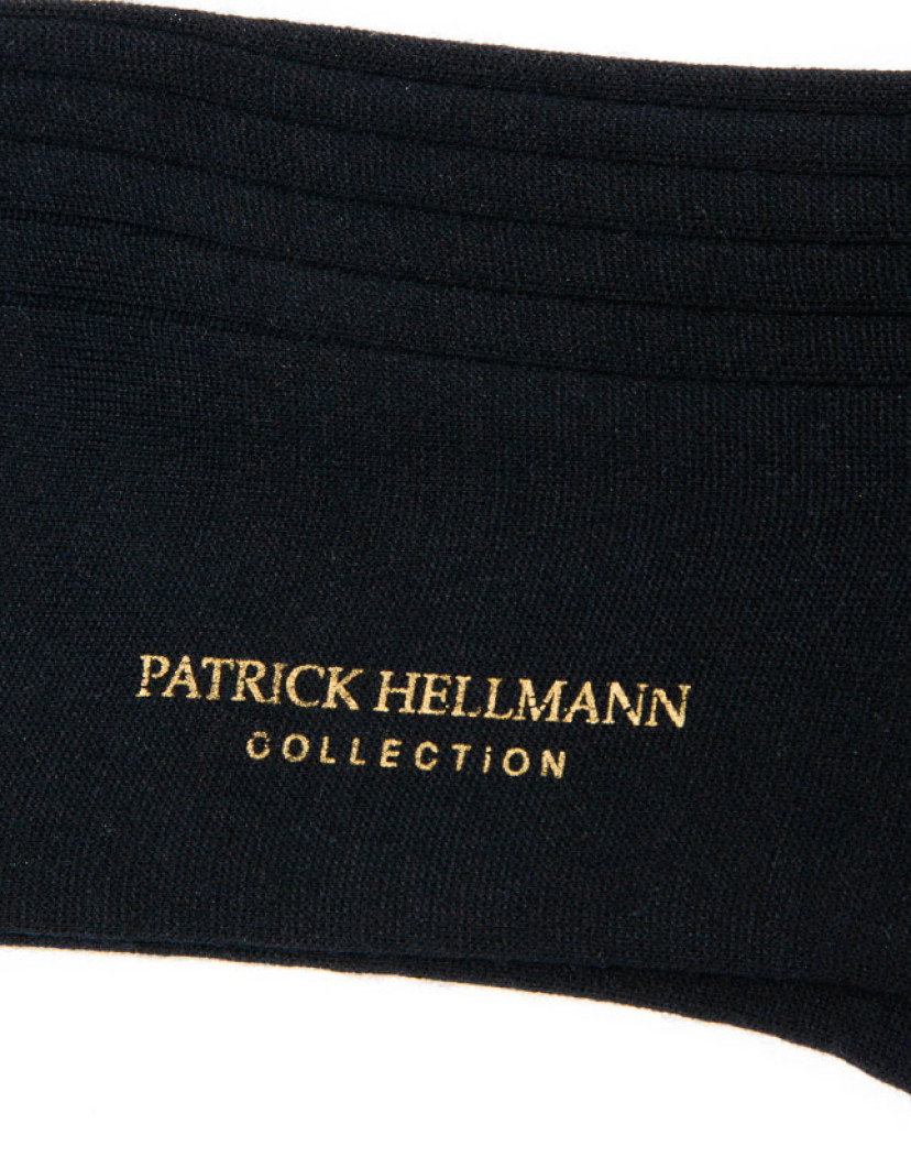 Patrick Hellmann Collection Navy Blue Wool Socks  image