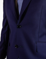Patrick Hellmann Collection Navy Blue 100% Wool Suit thumbnail 3