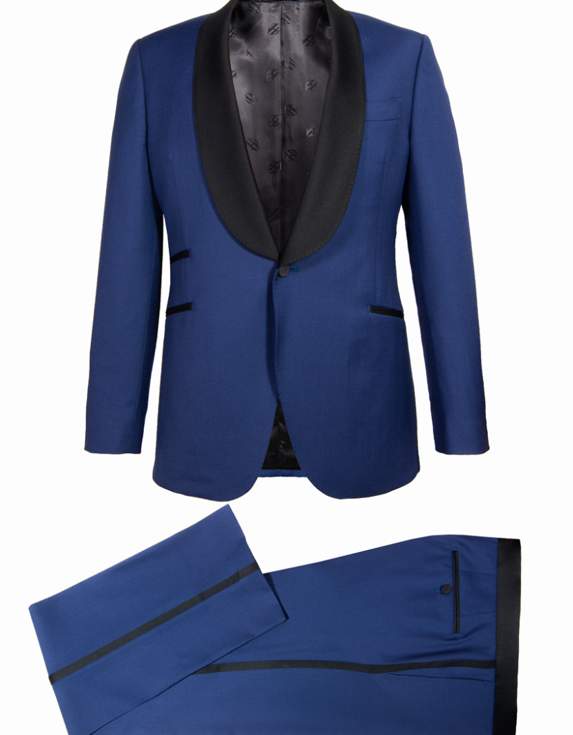 Patrick Hellmann Collection Blue 100% Wool Tuxedo image
