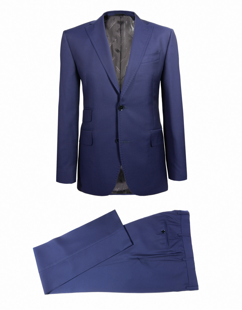 Patrick Hellmann Collection Navy Blue 100% Wool Suit image