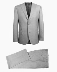 Patrick Hellmann Collection Grey Single-Breast Suit 90% Wool 10% Silk thumbnail