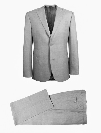 Patrick Hellmann CollectionGrey Single-Breast Suit 90% Wool 10% Silkimage709