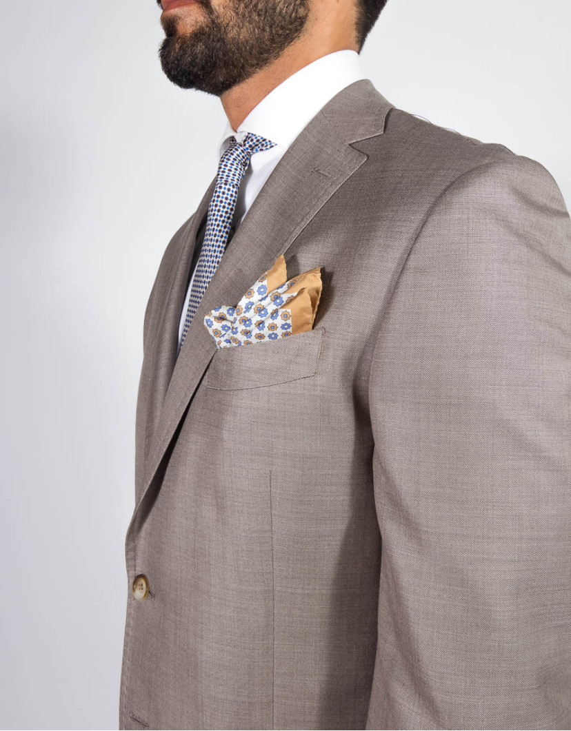 Patrick Hellmann Collection Beige Single-Breast Suit image