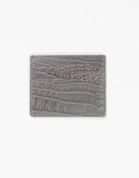 P by Privilege Croco Grey Leather Cardholder thumbnail 2