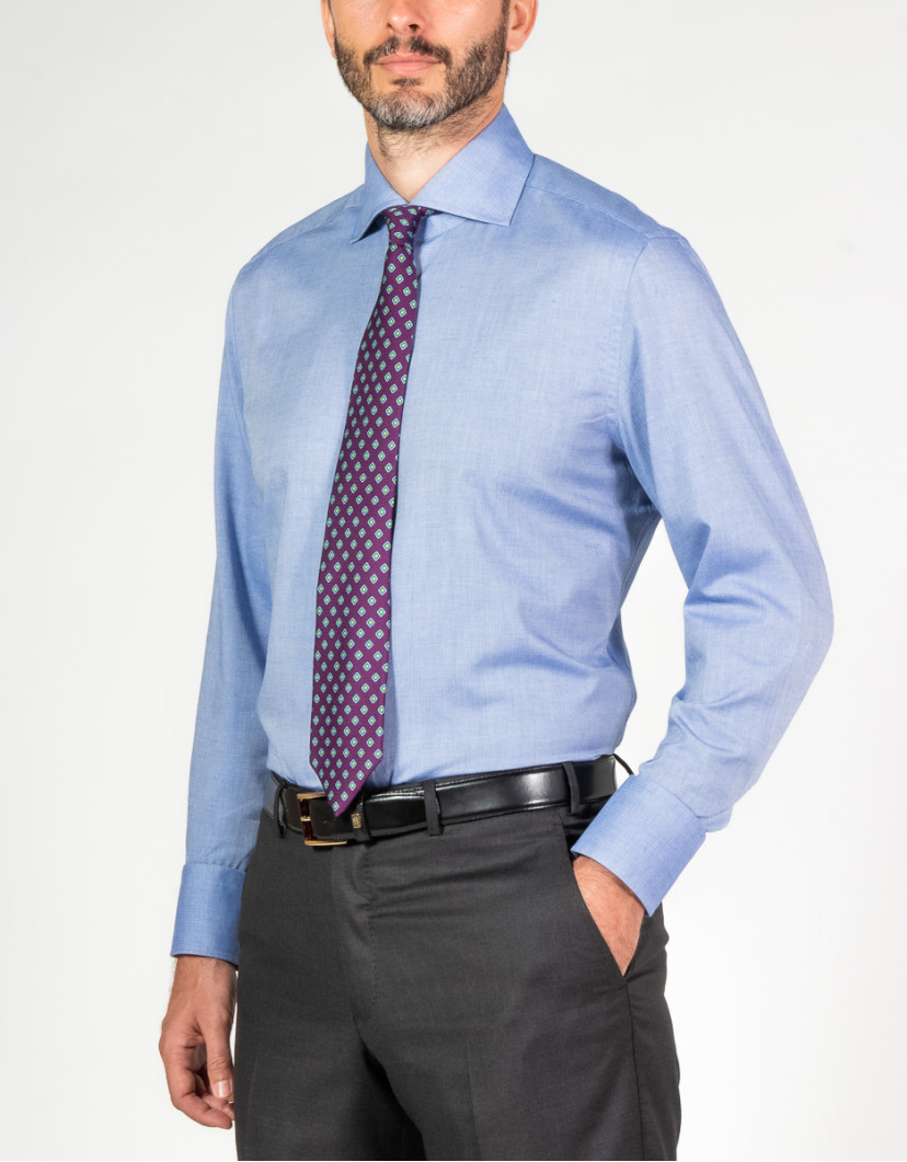 Patrick-Hellmann-Collection-Blue-Shirt-100-Cotton-image Patrick Hellmann Collection Blue Shirt 100% Cotton image