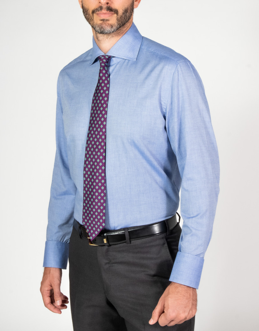 Patrick-Hellmann-Collection-Blue-Shirt-100-Cotton-image Patrick Hellmann Collection Blue Shirt 100% Cotton image
