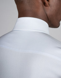 Patrick Hellmann Collection White Shirt With Blue Checks thumbnail 5