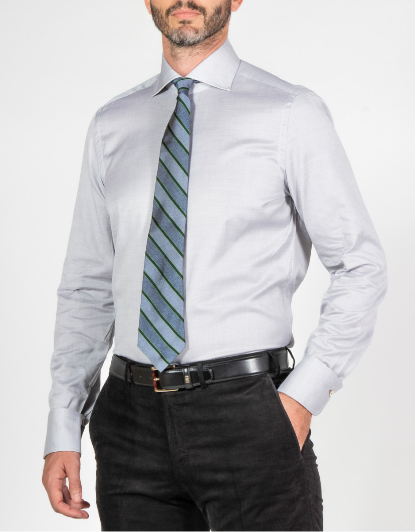 Patrick-Hellmann-Collection-Grey-Shirt-100-Cotton-image Patrick Hellmann Collection Grey Shirt 100% Cotton image