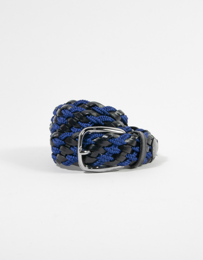 Patrick Hellmann Collection Woven Belt Silk And Lather image