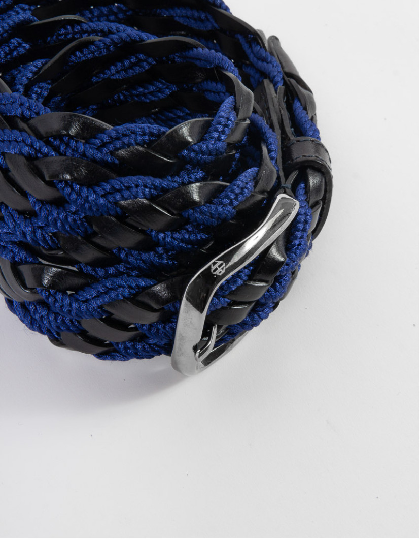 Patrick Hellmann Collection Woven Belt Silk And Lather image
