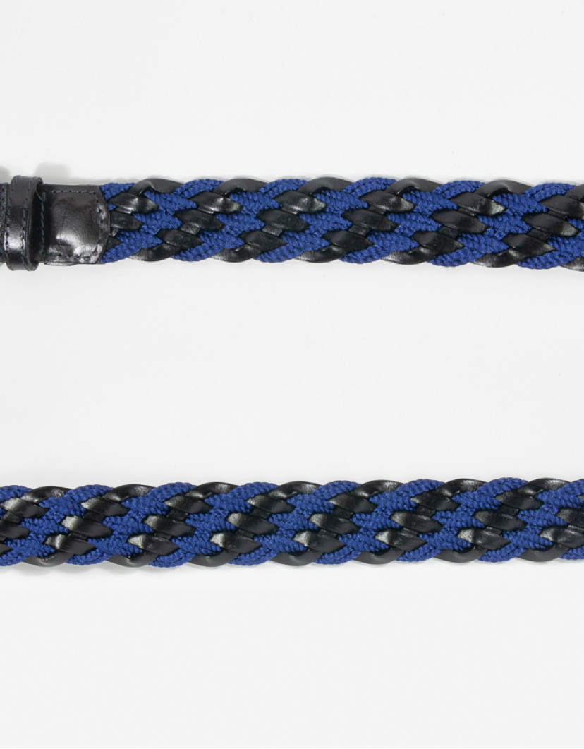Patrick Hellmann Collection Woven Belt Silk And Lather image