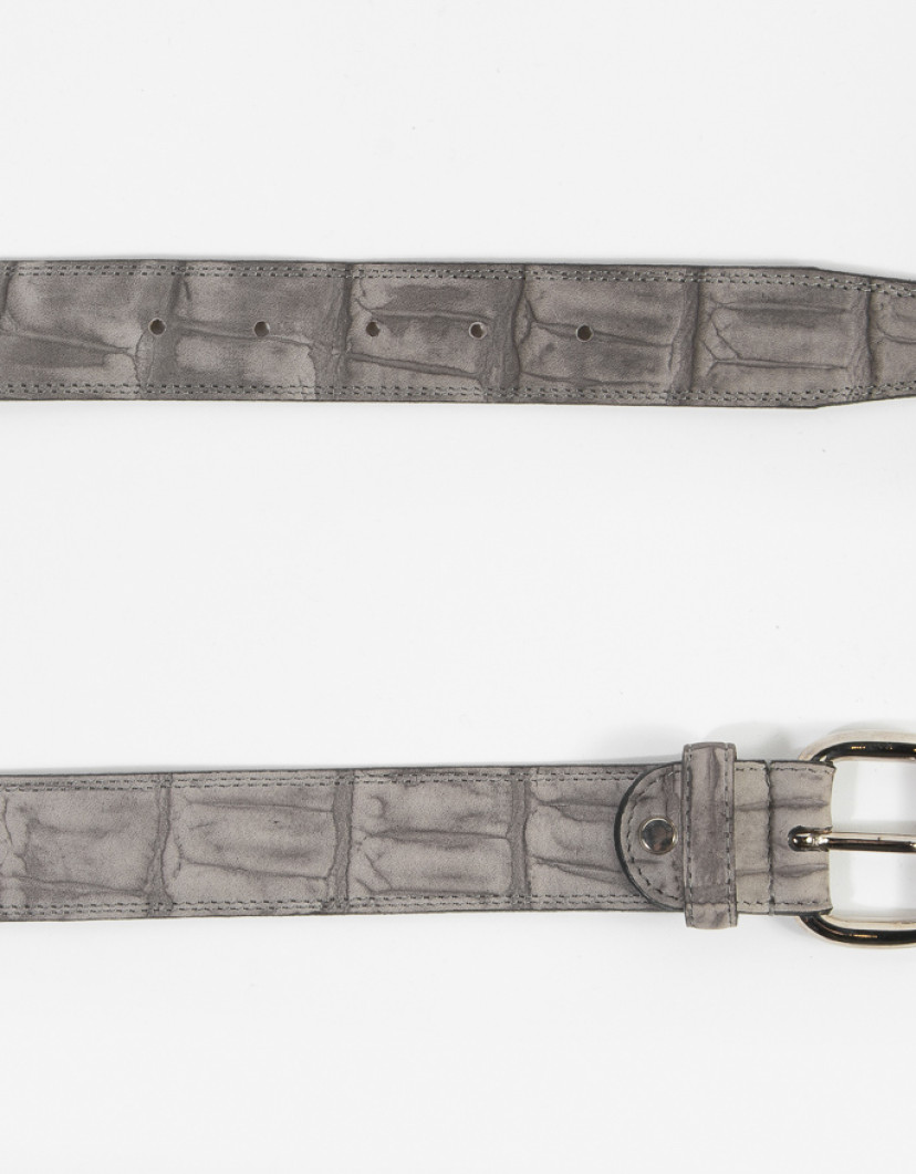 Patrick Hellmann Collection Grey Belt Genuine Leather image