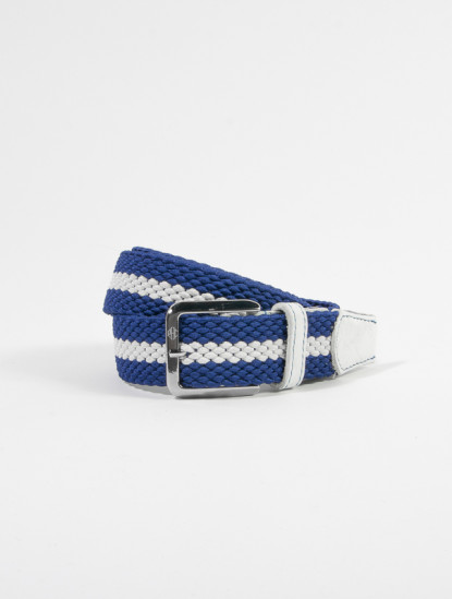 Patrick Hellmann CollectionBlue Woven Belt image1121