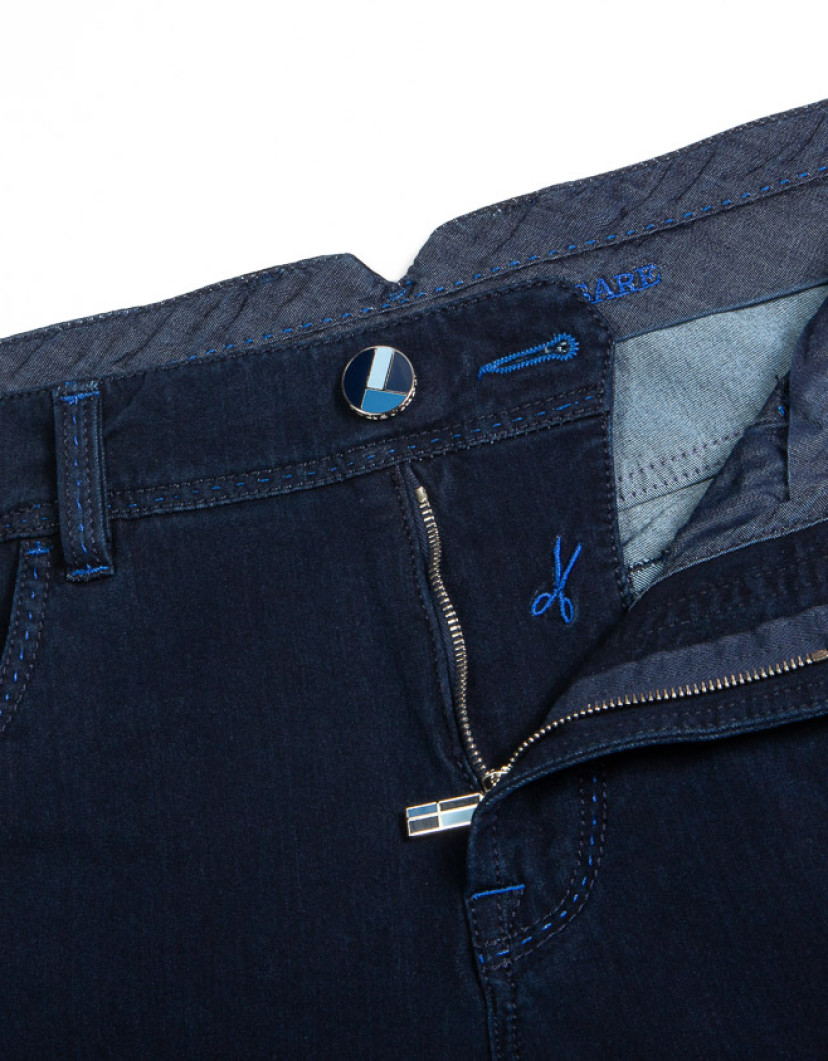Scissor Scriptor Dark Blue Denim Jeans image