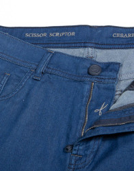 Scissor Scriptor Blue Denim Fine Material thumbnail 1