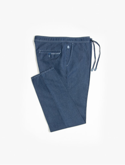 Scissor ScriptorBlue Denim With Blue Button Fine Materialimage899