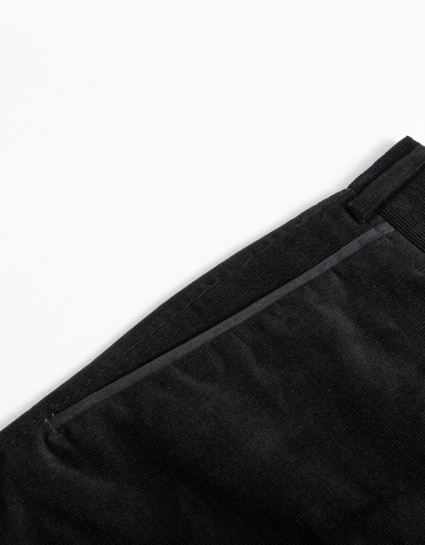 Patrick Hellmann Collection Men's Black Velvet Trousers image