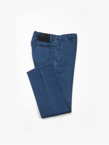 Scissor-Scriptor-Straight-Leg-Trousers-in-Blue-Denim-image-441 Scissor ScriptorStraight Leg Trousers in Blue Denimimage441