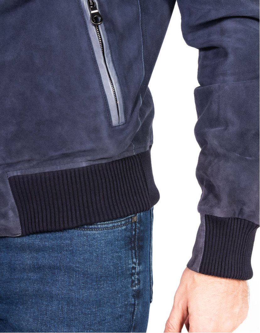 Patrick Hellmann Collection Blue Suede Jacket image