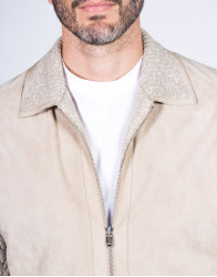 Patrick-Hellmann-Collection-Beige-Knit-Cotton-Jacket-thumbnail-3 Patrick Hellmann Collection Beige Knit Cotton Jacket thumbnail 3