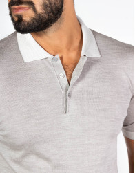 Patrick-Hellmann-Collection-Beige-Polo-T-shirt-100-Silk-thumbnail-2 Patrick Hellmann Collection Beige Polo T-shirt 100% Silk thumbnail 2