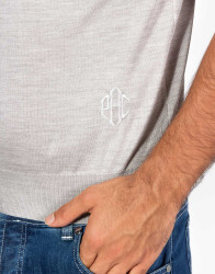 Patrick-Hellmann-Collection-Beige-Polo-T-shirt-100-Silk-thumbnail-5 Patrick Hellmann Collection Beige Polo T-shirt 100% Silk thumbnail 5