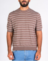 Patrick-Hellmann-Collection-Beige-Knitwear-T-shirt-100Cotton-thumbnail-1 Patrick Hellmann Collection Beige Knitwear T-shirt 100%Cotton thumbnail 1