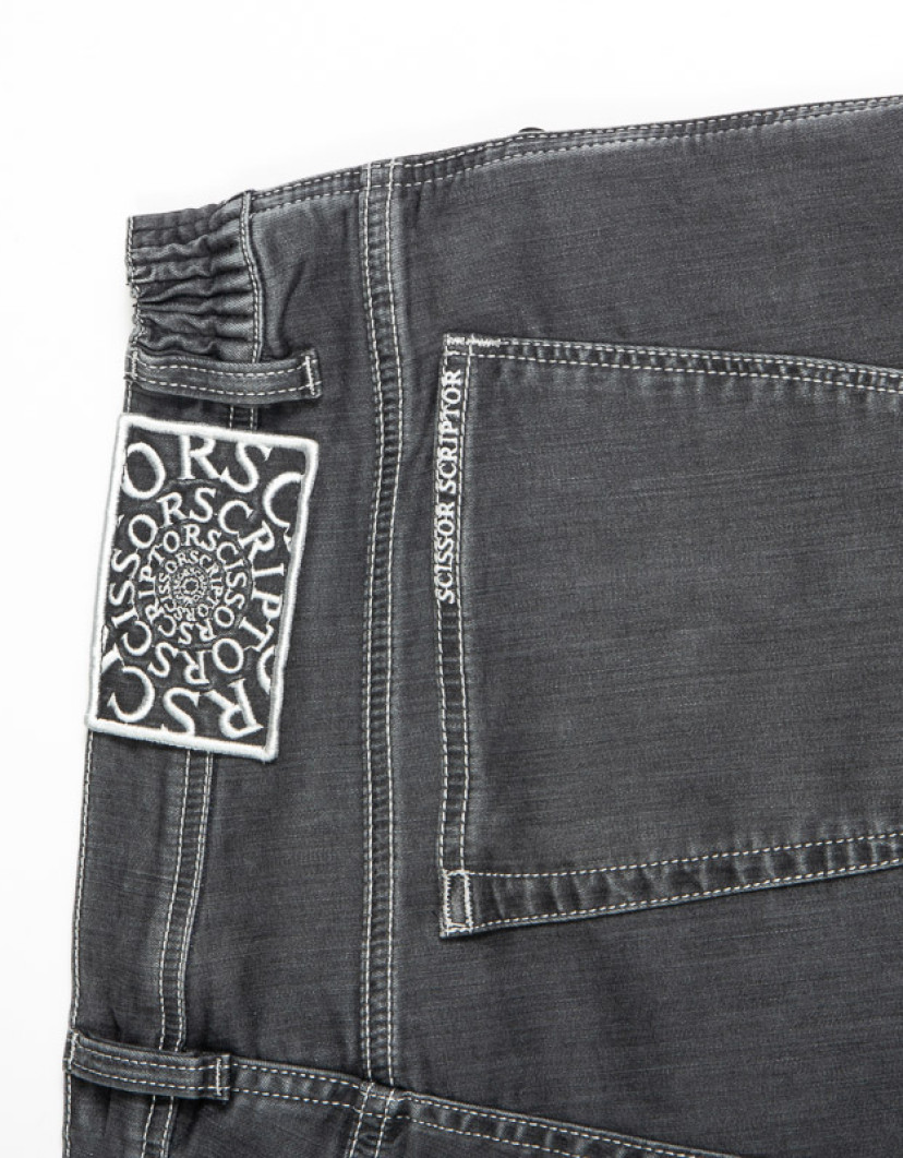 Scissor Scriptor Men's Grey Jeans image