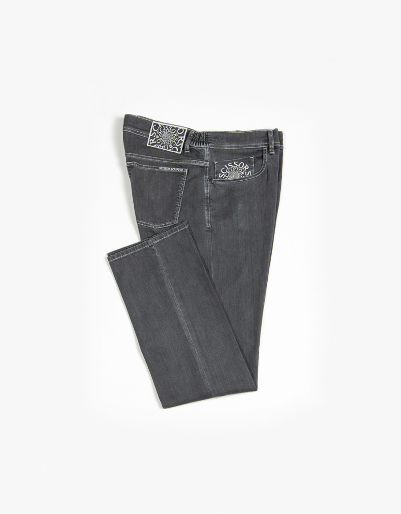 Scissor Scriptor Men's Grey Jeans image