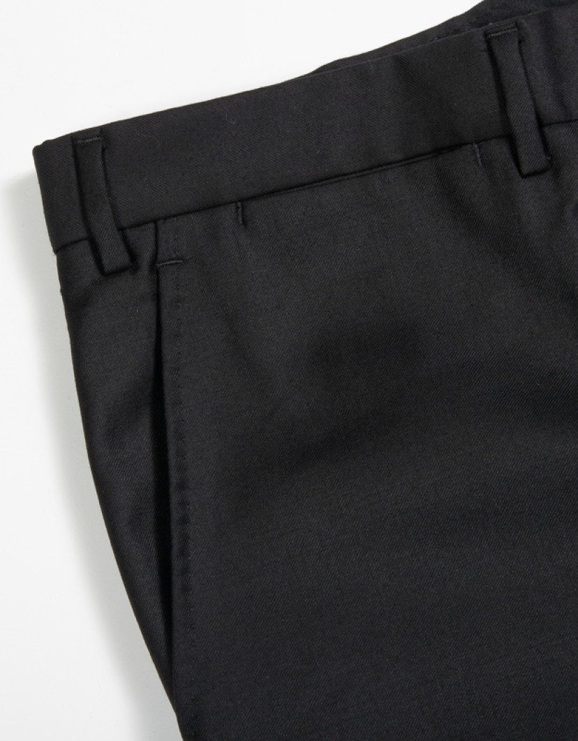 Patrick Hellmann Collection Black Wool Men's Trousers image