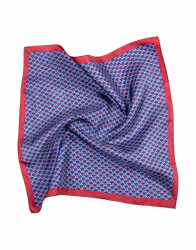 Patrick Hellmann Collection Blue Pocket Square 100% Silk thumbnail 2