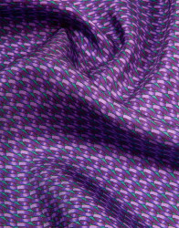 Patrick Hellmann Collection Purple Pocket Square 100% Silk thumbnail 3