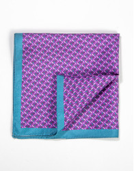 Patrick Hellmann Collection Purple Pocket Square 100% Silk thumbnail