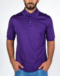 Patrick Hellmann Collection Purple Polo T-shirt 100% Cotton thumbnail 5