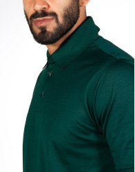 Patrick-Hellmann-Collection-Dark-Green-Polo-T-shirt-100-Cotton-thumbnail-4 Patrick Hellmann Collection Dark Green Polo T-shirt 100% Cotton  thumbnail 4