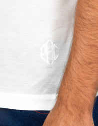 Patrick-Hellmann-Collection-White-Polo-T-shirt-100-Cotton-thumbnail-4 Patrick Hellmann Collection White Polo T-shirt 100% Cotton  thumbnail 4