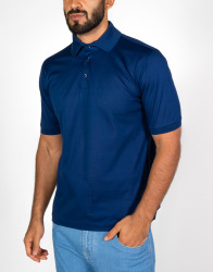 Patrick-Hellmann-Collection-Blue-Polo-T-shirt-in-Cotton-thumbnail-1 Patrick Hellmann Collection Blue Polo T-shirt in Cotton thumbnail 1