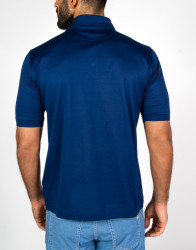 Patrick-Hellmann-Collection-Blue-Polo-T-shirt-in-Cotton-thumbnail-4 Patrick Hellmann Collection Blue Polo T-shirt in Cotton thumbnail 4