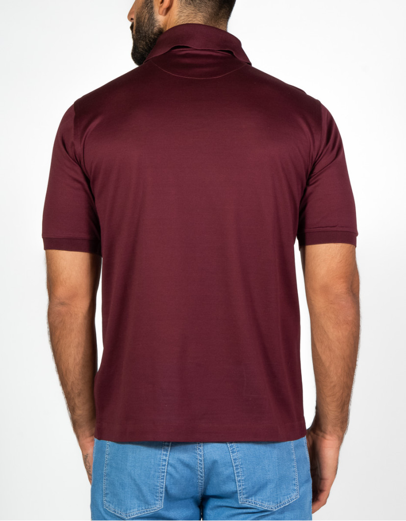 Patrick-Hellmann-Collection-Bordo-Polo-T-shirt-100-cotton-image Patrick Hellmann Collection Bordo Polo T-shirt 100% cotton image