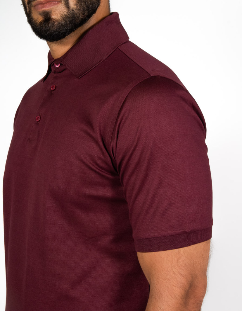 Patrick-Hellmann-Collection-Bordo-Polo-T-shirt-100-cotton-image Patrick Hellmann Collection Bordo Polo T-shirt 100% cotton image